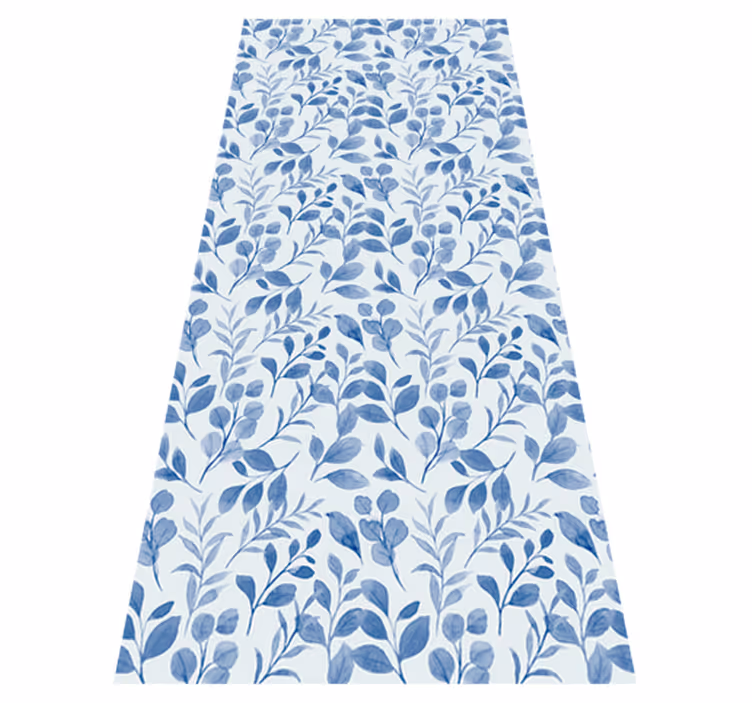 Tapis vinyle nature feuilles fanées style nostalgie - TenStickers
