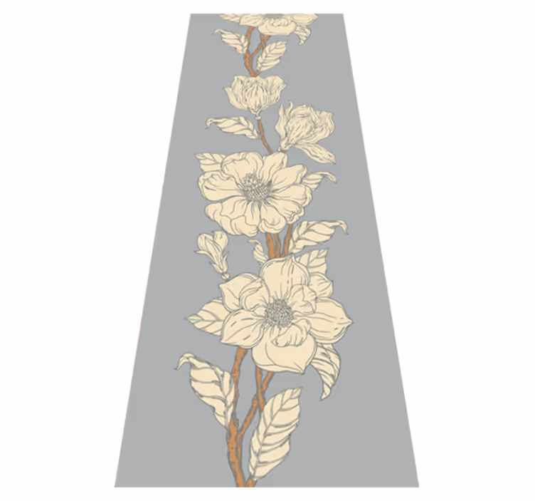 Tapis vinyle nature style nostalgie nouveau magnolia - TenStickers