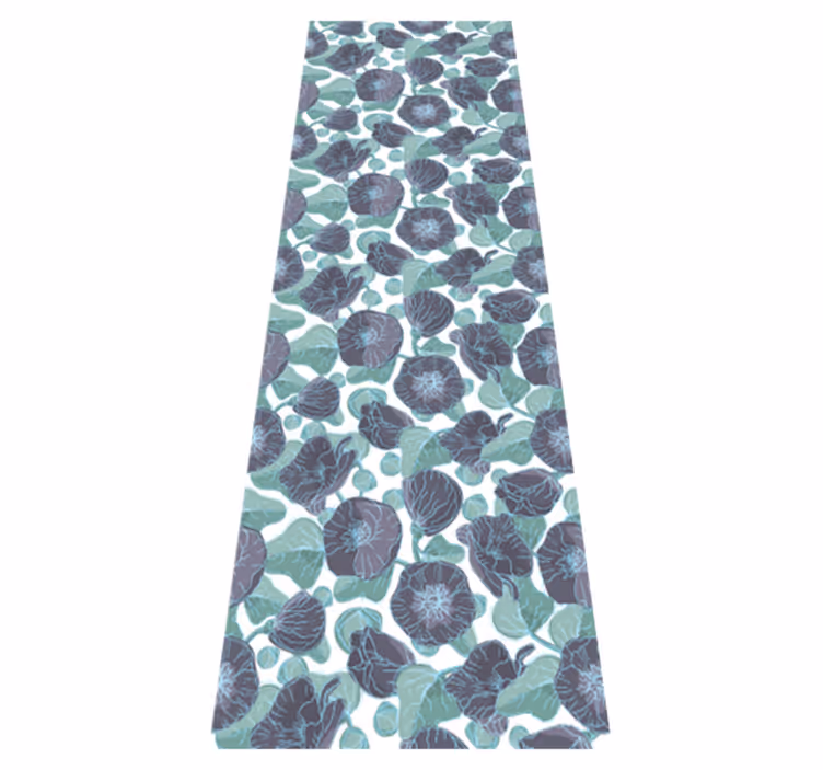 Tapis vinyle nature fleurs de guimauve - TenStickers