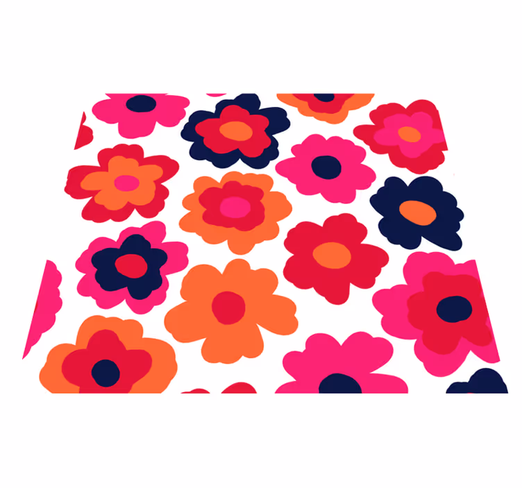 Tapis vinyle nature coquelicot rouge - TenStickers
