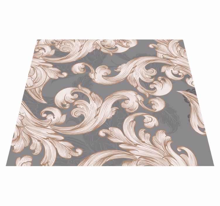 Tapis vinyle vintage belle grise - TenStickers