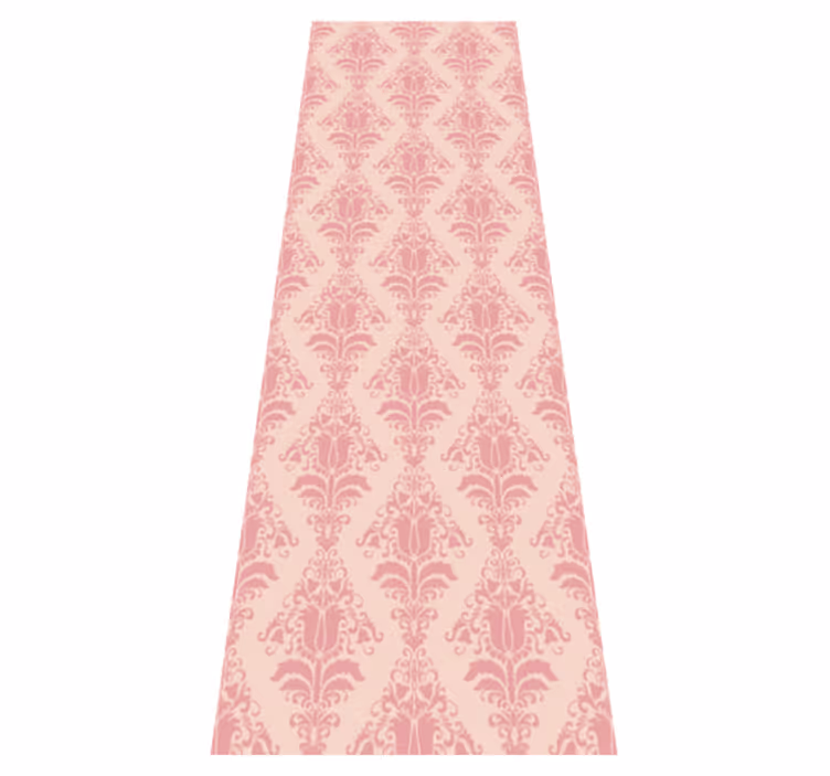 Tapis vinyle vintage motif floral rose provincial - TenStickers