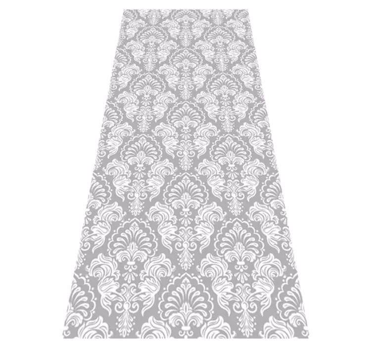 Tapis vinyle vintage style damassé sans joint - TenStickers