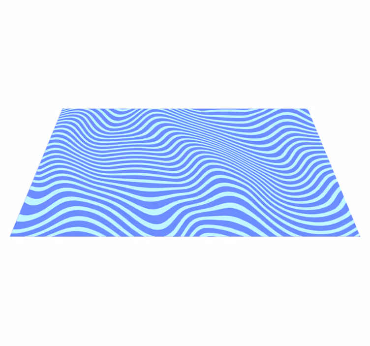 Tapis vinyle vintage lignes hypnotiques bleu et violet - TenStickers