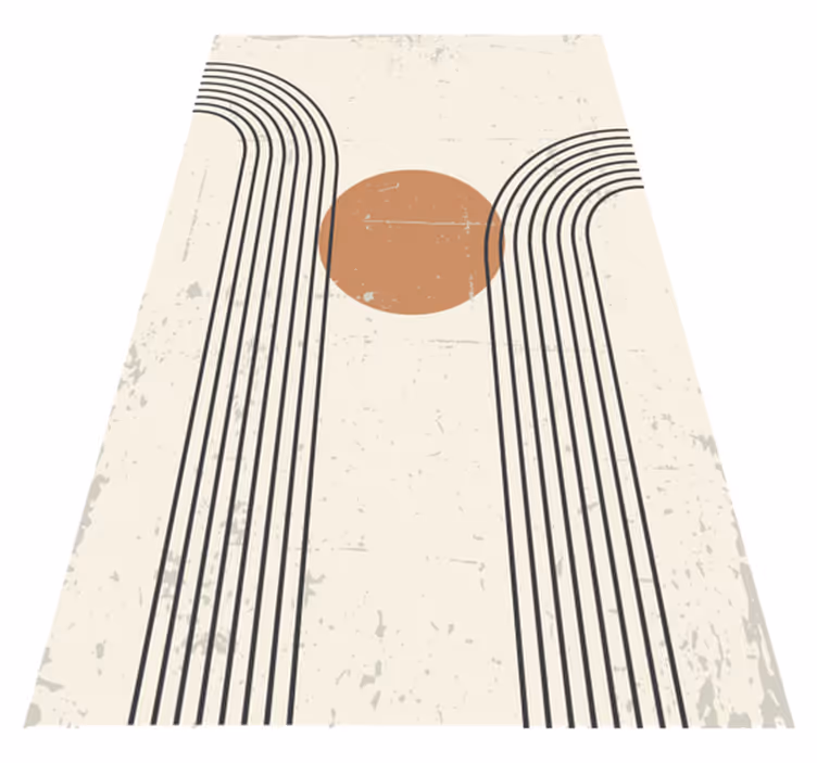 Tapis vinyle design moderne arche abstraite - TenStickers