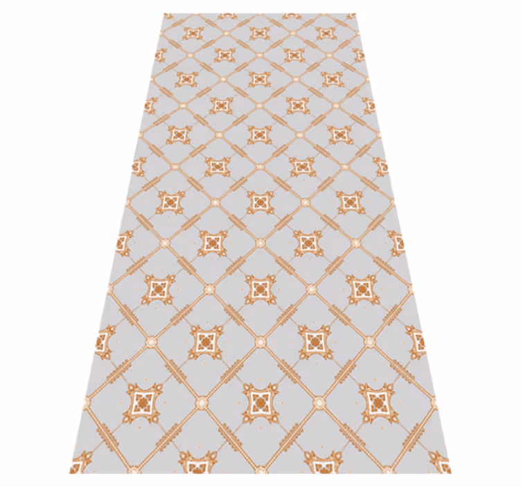 Tapis vinyle texture style carreaux losange - TenStickers