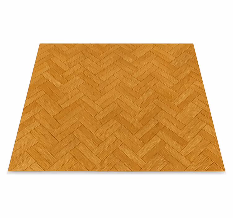 Tapis vinyle texture motif parquet chêne entrelacé - TenStickers