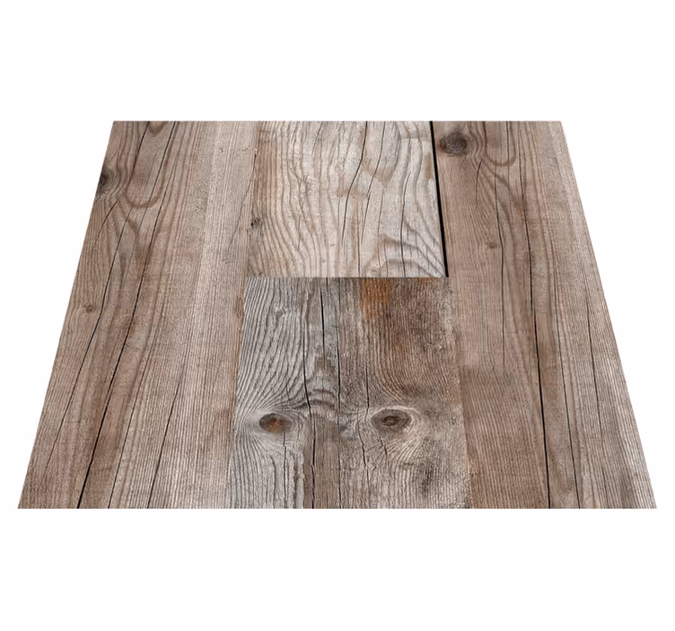 Tapis vinyle texture bois rustique - TenStickers