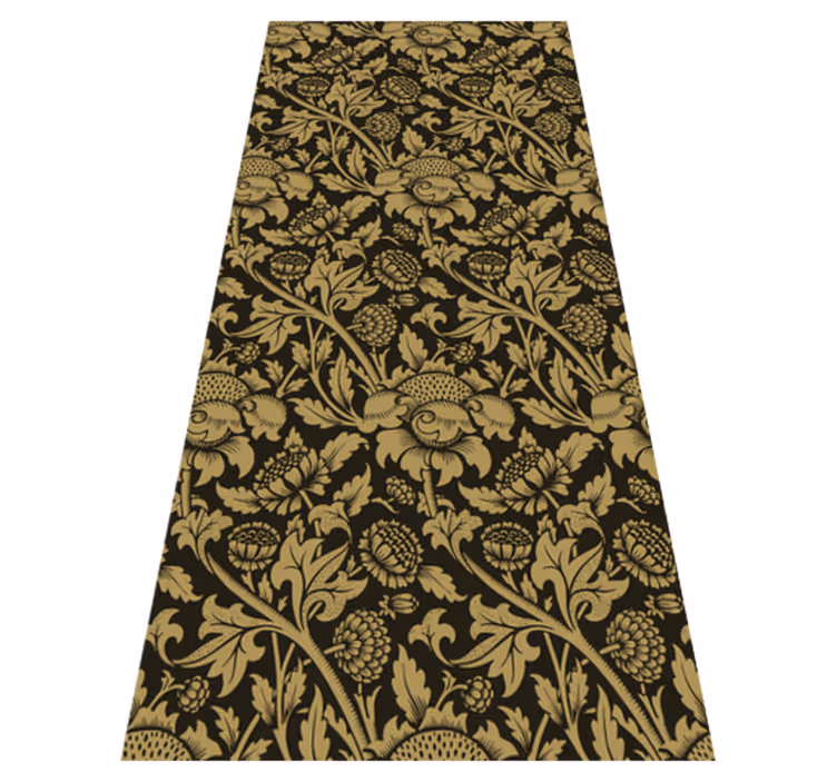 Tapis vinyle vintage motif floral français vintage - TenStickers