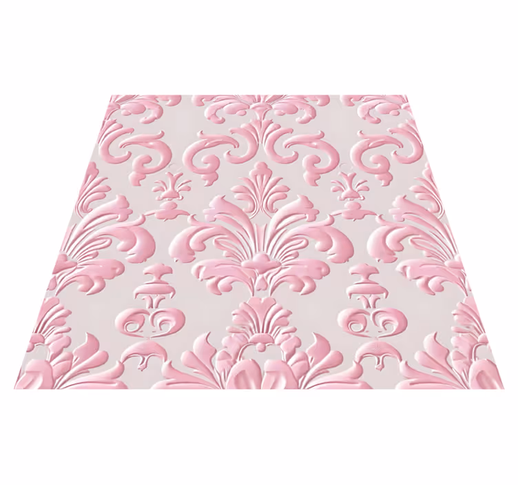 Tapis vinyle vintage motif rose - TenStickers