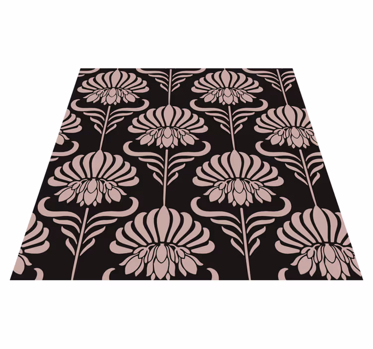 Tapis vinyle vintage motifs art nouveau - TenStickers