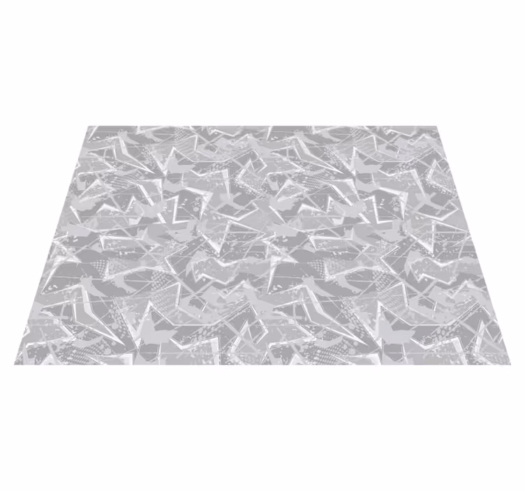 Tapis vinyle vintage graphiques fins gris années 80 - TenStickers