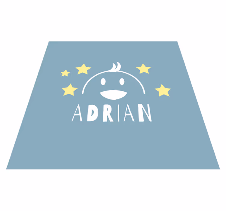 Tapis vinyle pour enfants visage de poussin personnalisé - TenStickers
