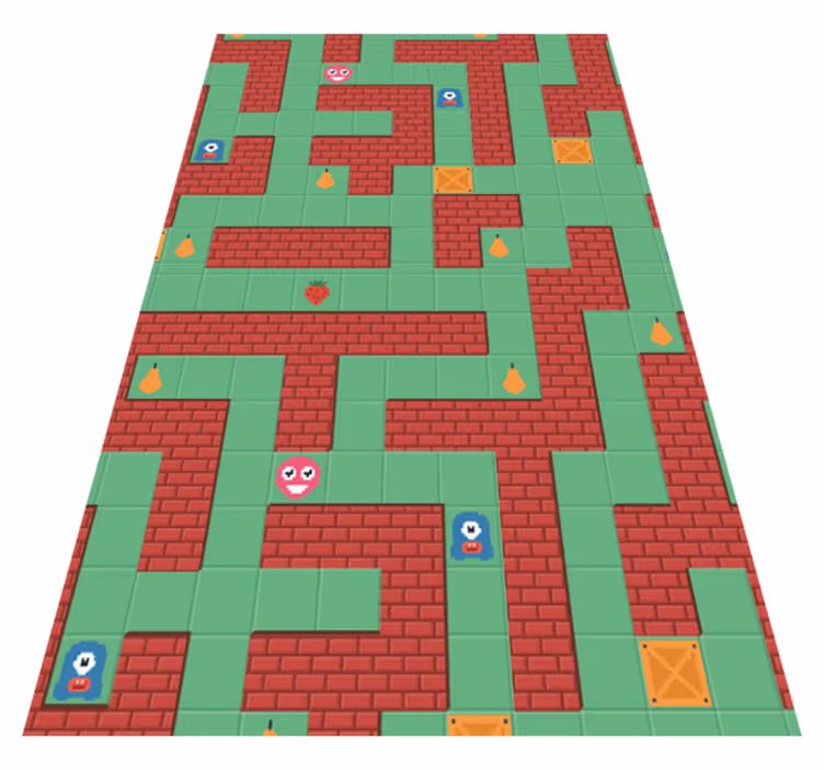Tapis vinyle jeux jeu de pacification - TenStickers