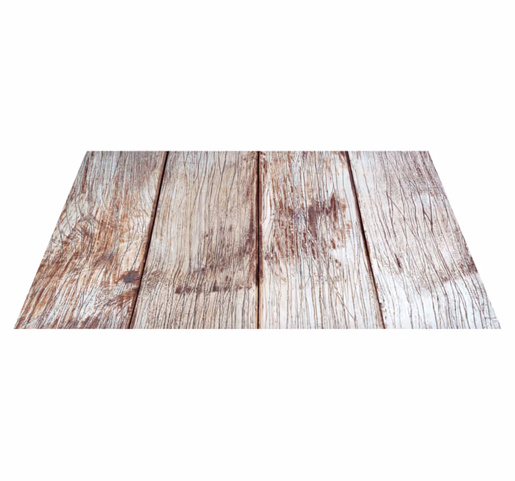 Tapis vinyle entrée lames en bois brun clair - TenStickers