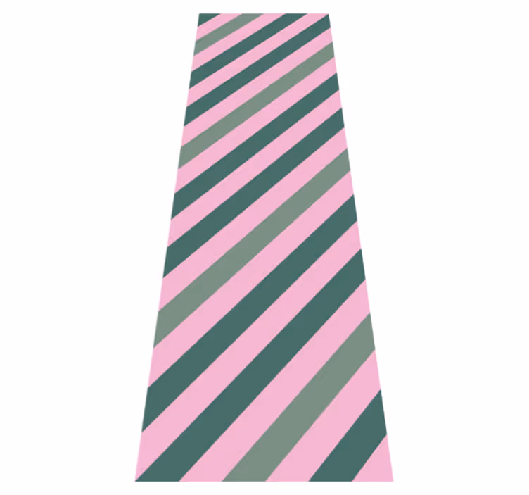 Tapis vinyle salon bloc de couleurs rose et vert pastel - TenStickers
