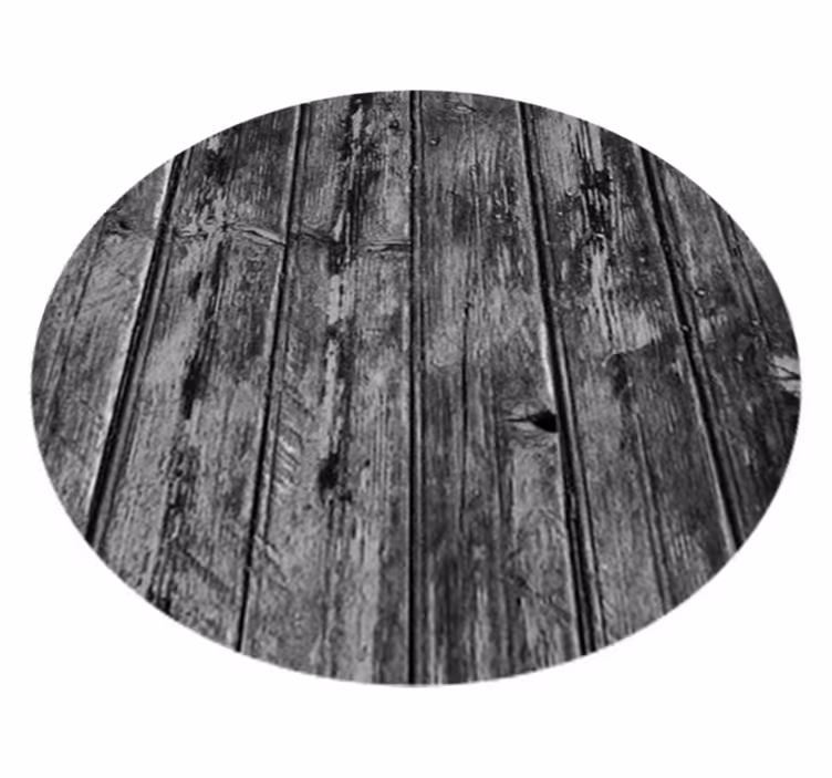 Tapis vinyle gris motif bois gris - TenStickers