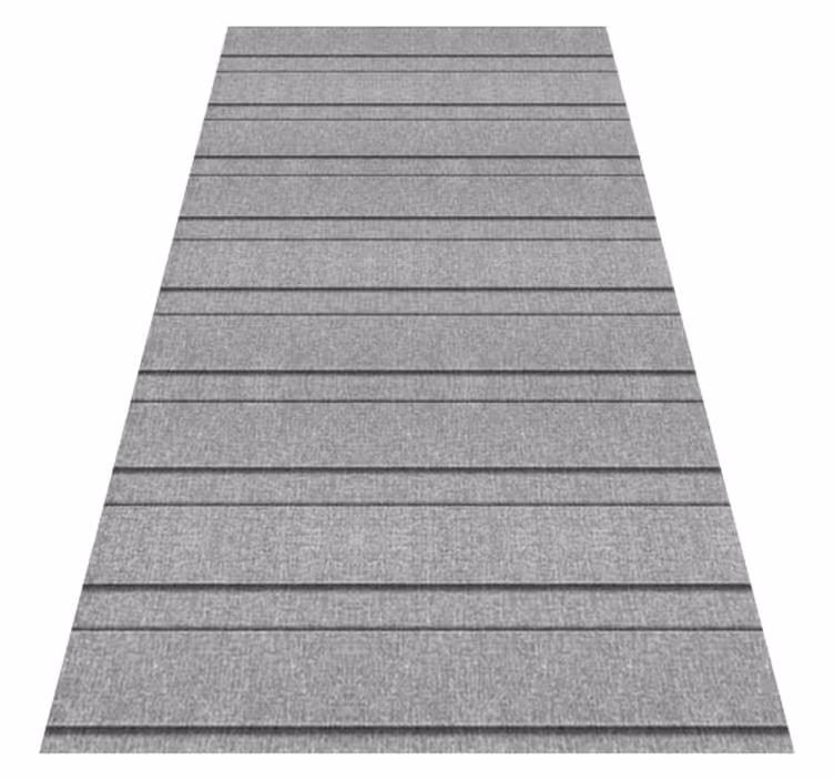 Tapis vinyle gris à rayures grises - TenStickers