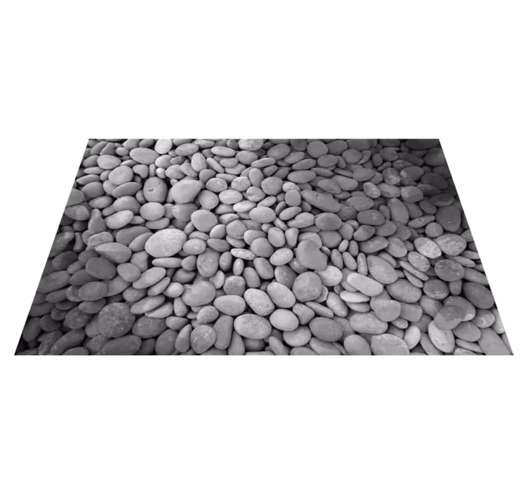 Tapis vinyle gris pierres grises - TenStickers