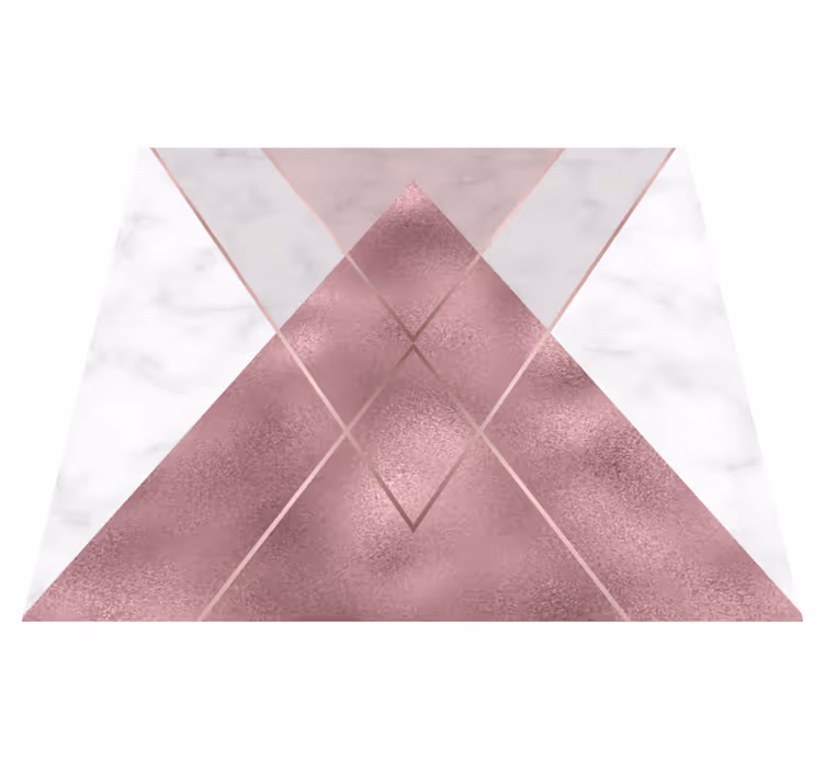 Tapis vinyle couloir marbre rose et gris - TenStickers
