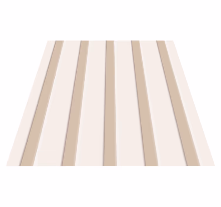 Tapis vinyle couloir rayures beiges - TenStickers