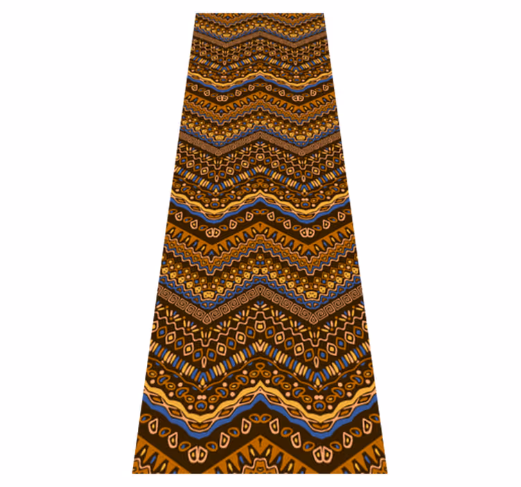 Tapis vinyle couloir motif tribal africain - TenStickers