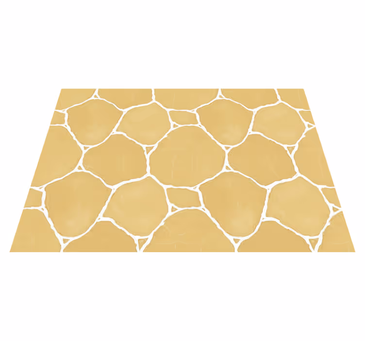 Tapis vinyle jaune effet plâtre doux - TenStickers