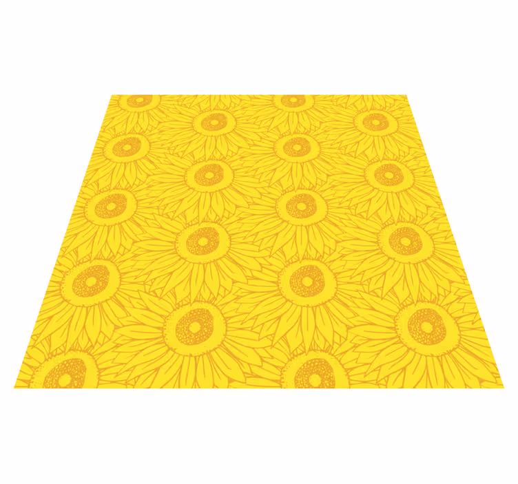 Tapis vinyle jaune teintes de tournesol claires - TenStickers