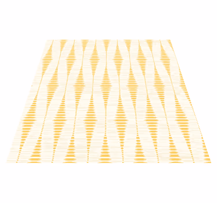 Tapis vinyle jaune ikat rabaul jaune - TenStickers