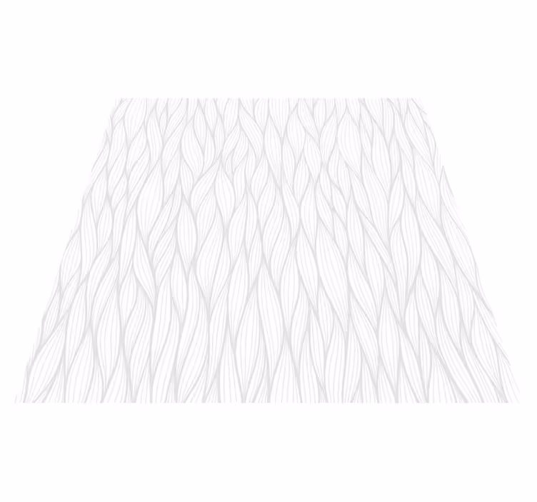 Tapis vinyle blanc à lignes ondulées - TenStickers