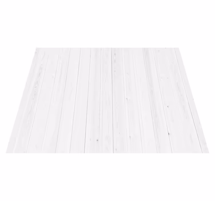 Tapis vinyle blanc motif bois hamptons - TenStickers