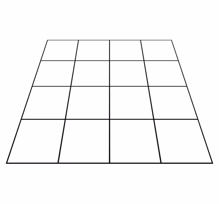 Tapis vinyle blanc lignes fines noires et blanches - TenStickers