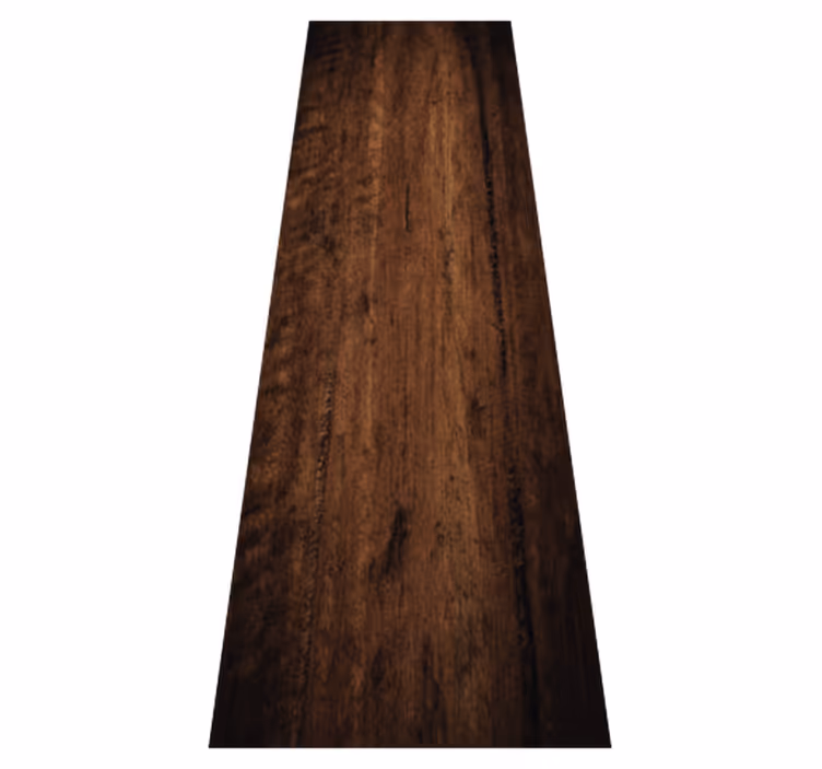 Tapis vinyle marron bois brut foncé patiné - TenStickers