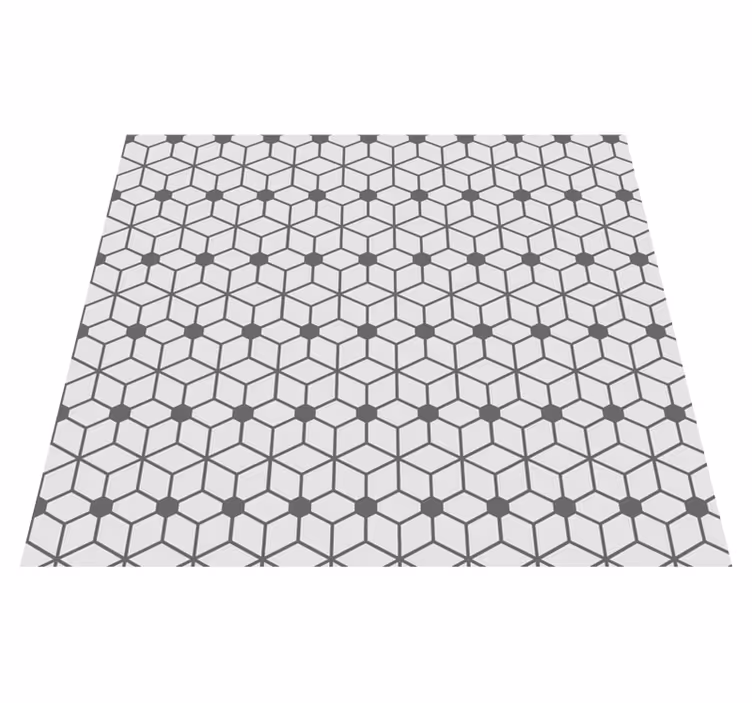 Tapis vinyle extérieur mosaïque grise - TenStickers