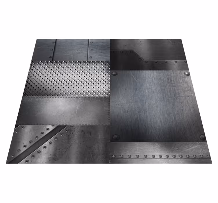 Tapis vinyle extérieur - papier peint mur en laiton - TenStickers