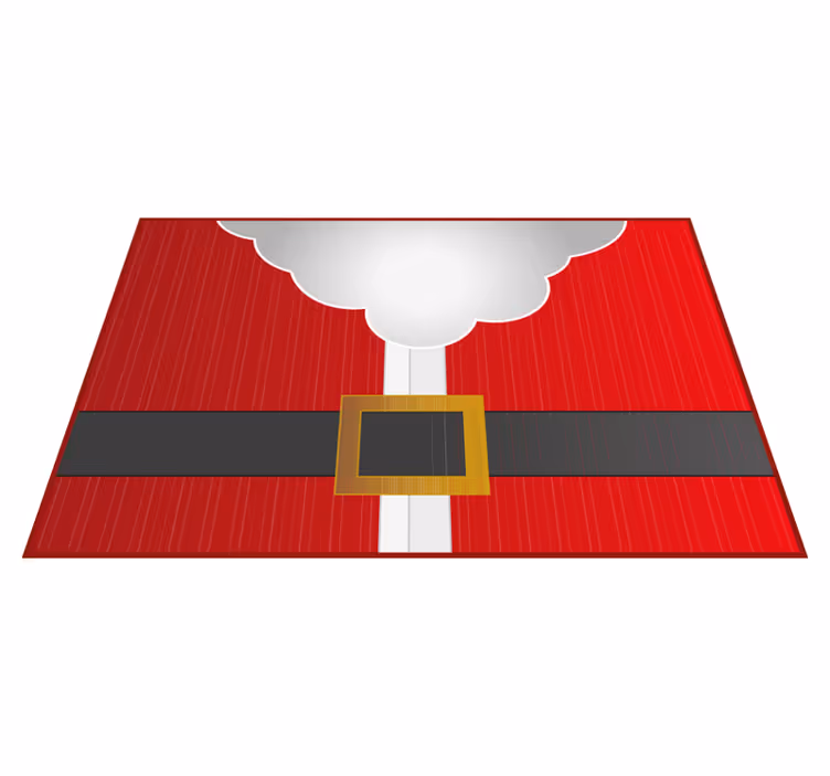Tapis vinyle rouge pour vêtements de noël du père noël - TenStickers