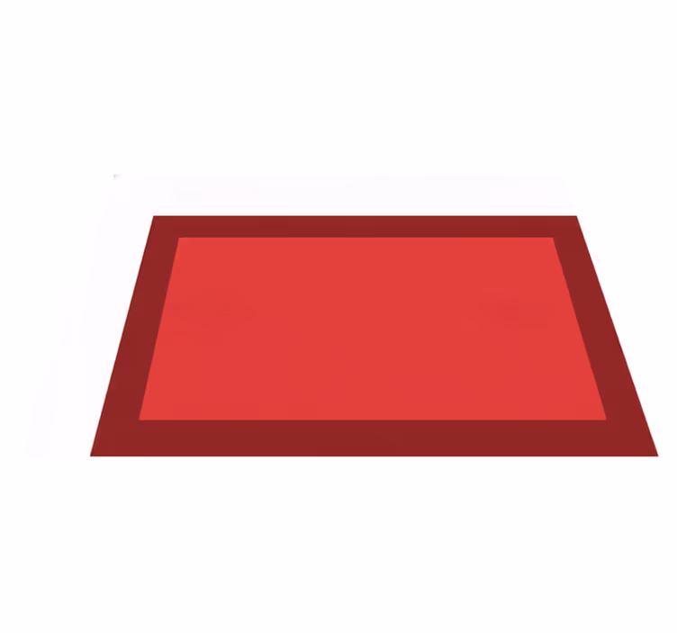 Tapis vinyle rouge avec bords rouges et centre clair - TenStickers