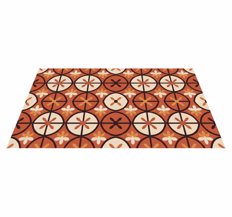 Tapis vinyle rouge éclatant pour une décoration moderne - TenStickers