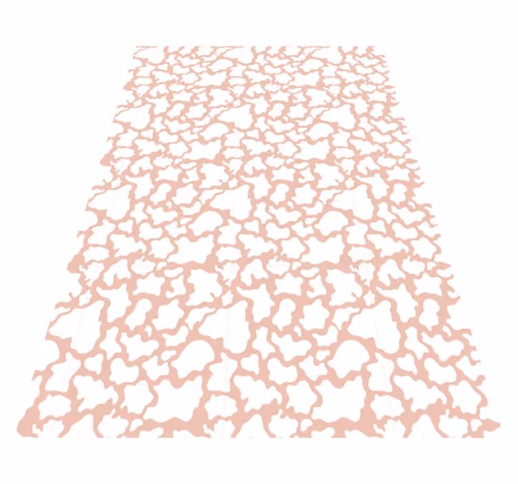 Tapis en vinyle imprimé vache rose - TenStickers