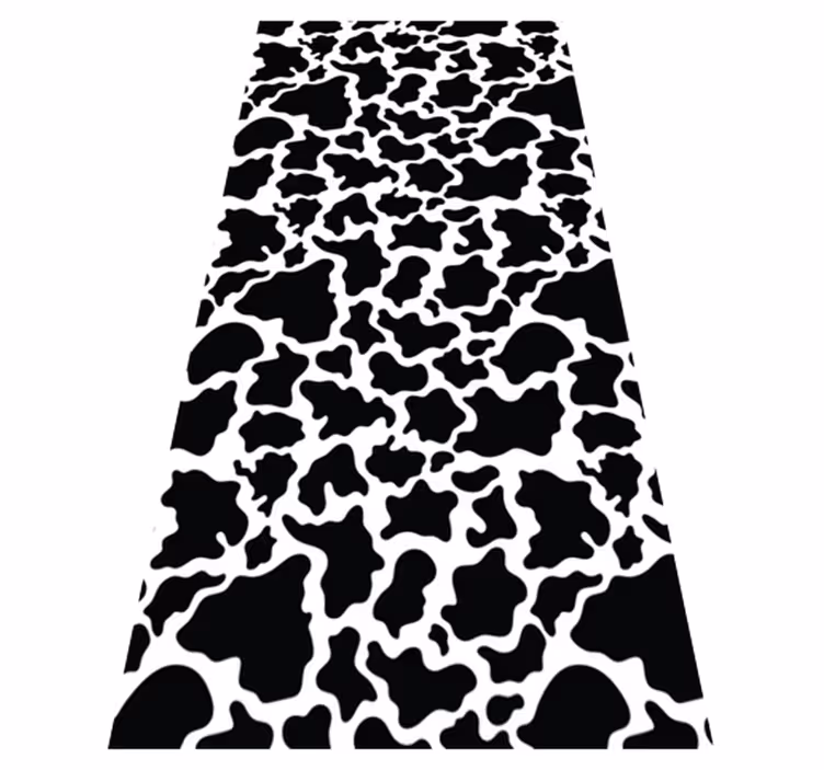 Tapis rectangulaire en autocollant imprimé vache - TenStickers