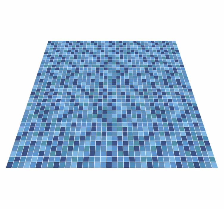 Tapis vinyle effet piscine bleu - TenStickers