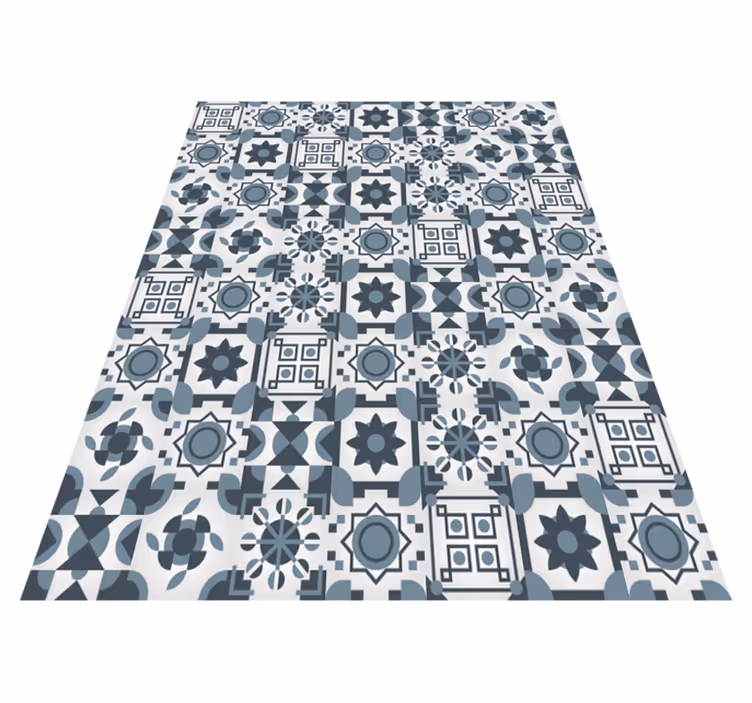 Tapis autocollant carreaux gris fabuleux - TenStickers
