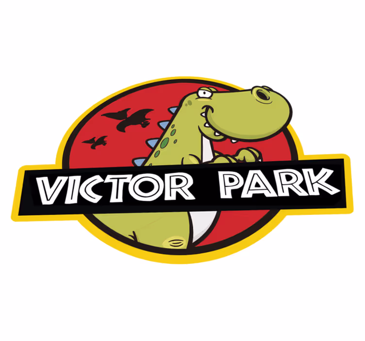 Tapis vinyle personnalisé jurassic park kids - TenStickers