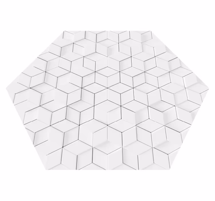 Tapis vinyle effet relief géométrique - TenStickers