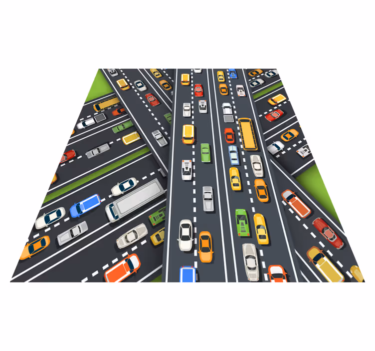Tapis vinyle original road jam - TenStickers