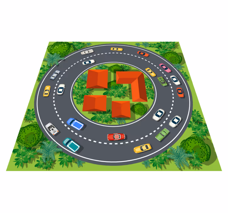 Tapis vinyle autres tapis circuit ludique - TenStickers