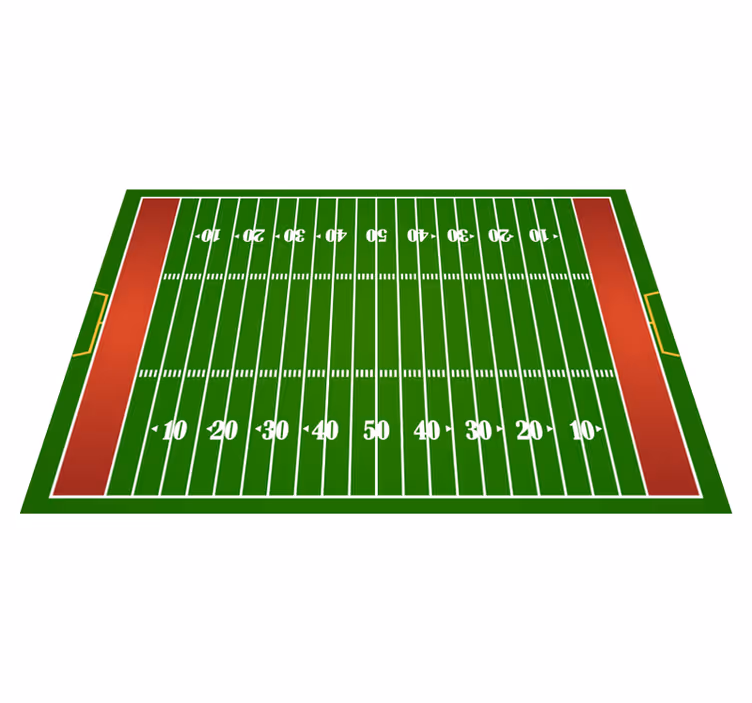 Tapis vinyle terrain de football américain - TenStickers