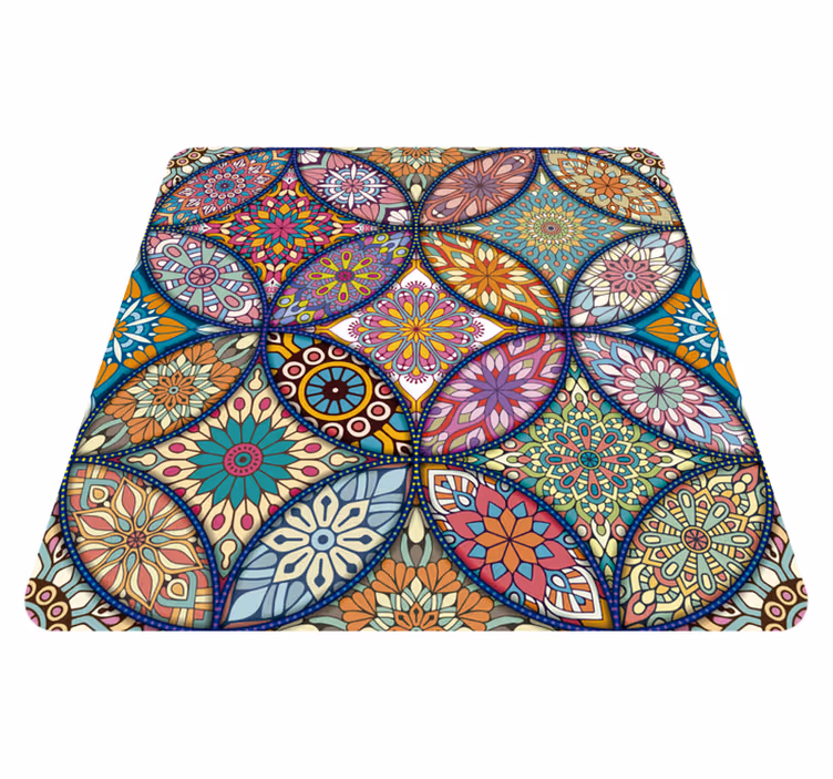 Tapis en vinyle mandalas - TenStickers