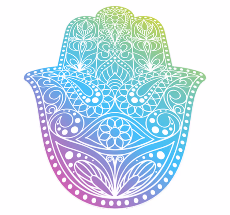 Tapis en vinyle fatima mandala - TenStickers