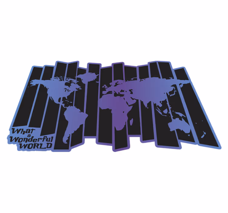 Carte du monde quel magnifique tapis vinyle mondial - TenStickers